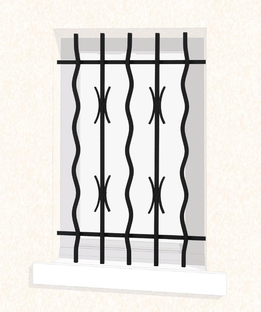 Grille de fenêtre en fer forgé Sacha