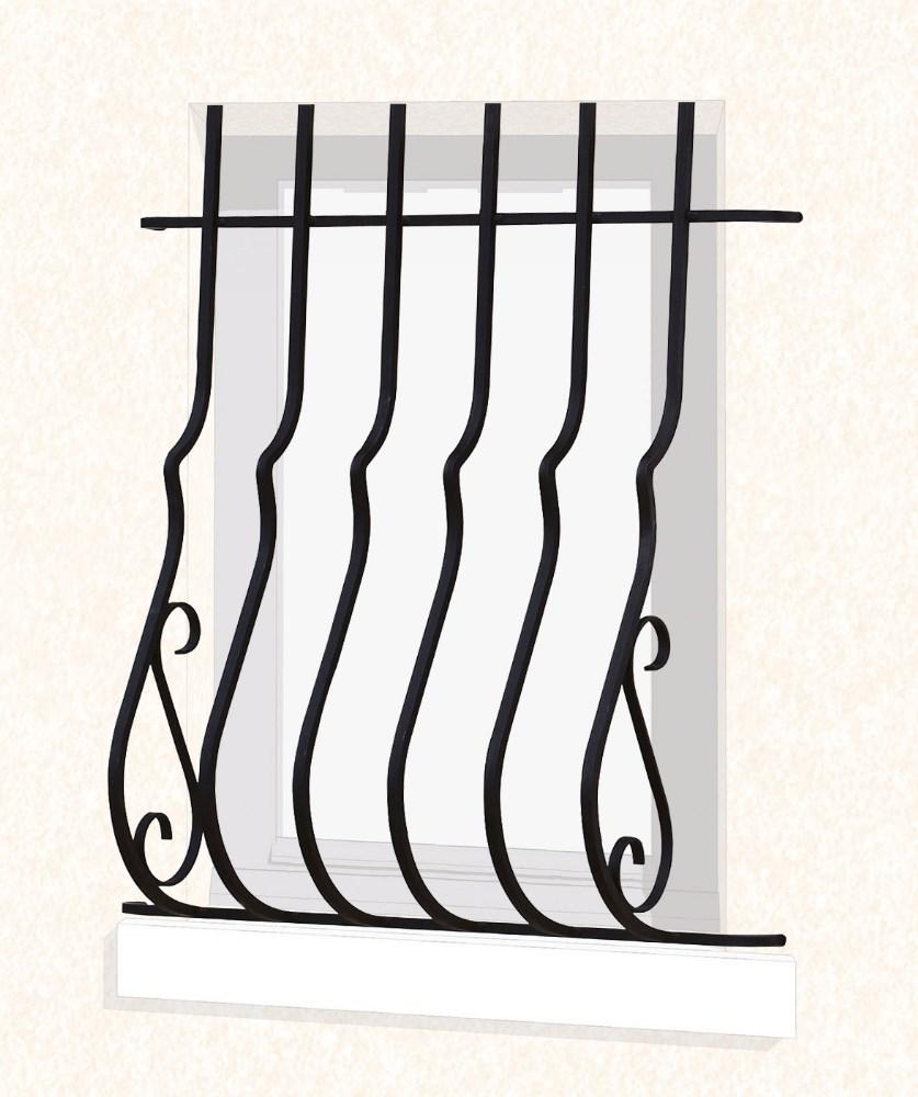 Grille de fenêtre pose en Façade Laurie