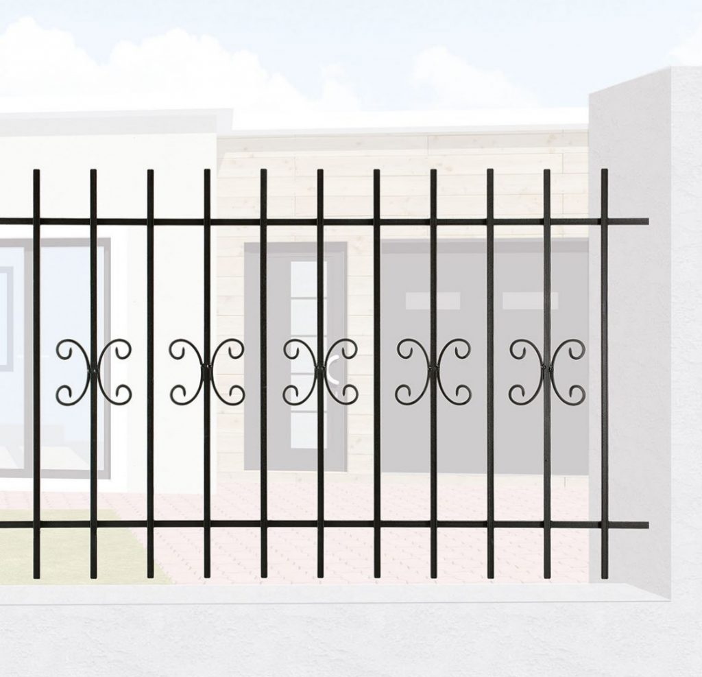 Grille de Clôture en Fer Forgé Aude - LeFerronnier