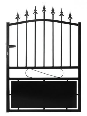 Portillon en fer forgé Modèle 1 Noir Gamme Eco