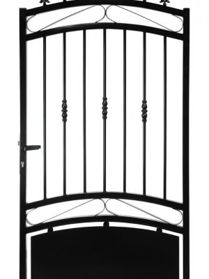 Portillon en fer forgé Modèle 4 Noir Gamme Eco