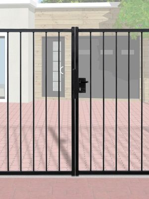 Portail en fer forgé ouvrant Béatrice