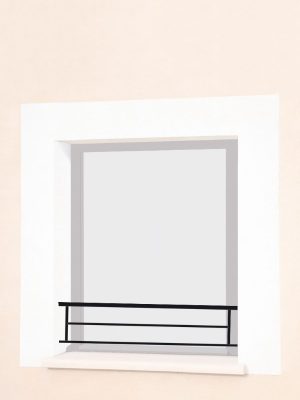 Barre d'appui de fenêtre en fer forgé Clémentine