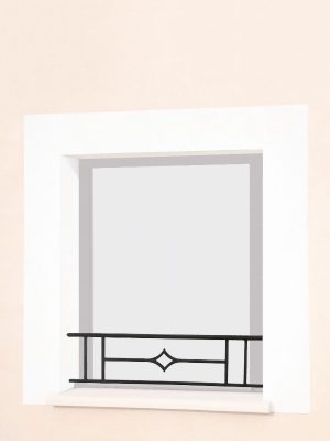 Barre d'appui de fenêtre en fer forgé Lydie