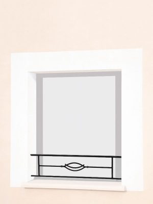 Barre d'appui de fenêtre en fer forgé Roméo