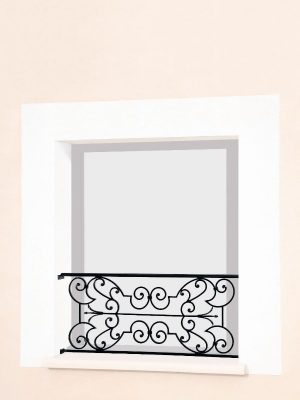 Barre d'appui de fenêtre en fer forgé Valentine