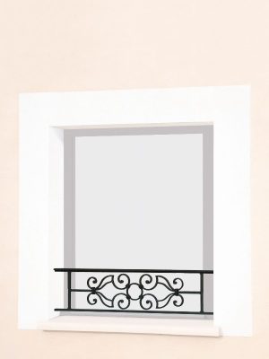 Barre d'appui de fenêtre en fer forgé Voltaire