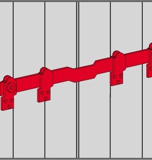 Barre de sécurité pour volets et garages à battant