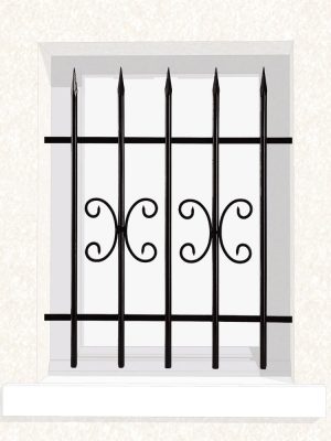 Grille de fenêtre en fer forgé Adrienne