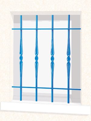 Grille de fenêtre en fer forgé Armelle Eco