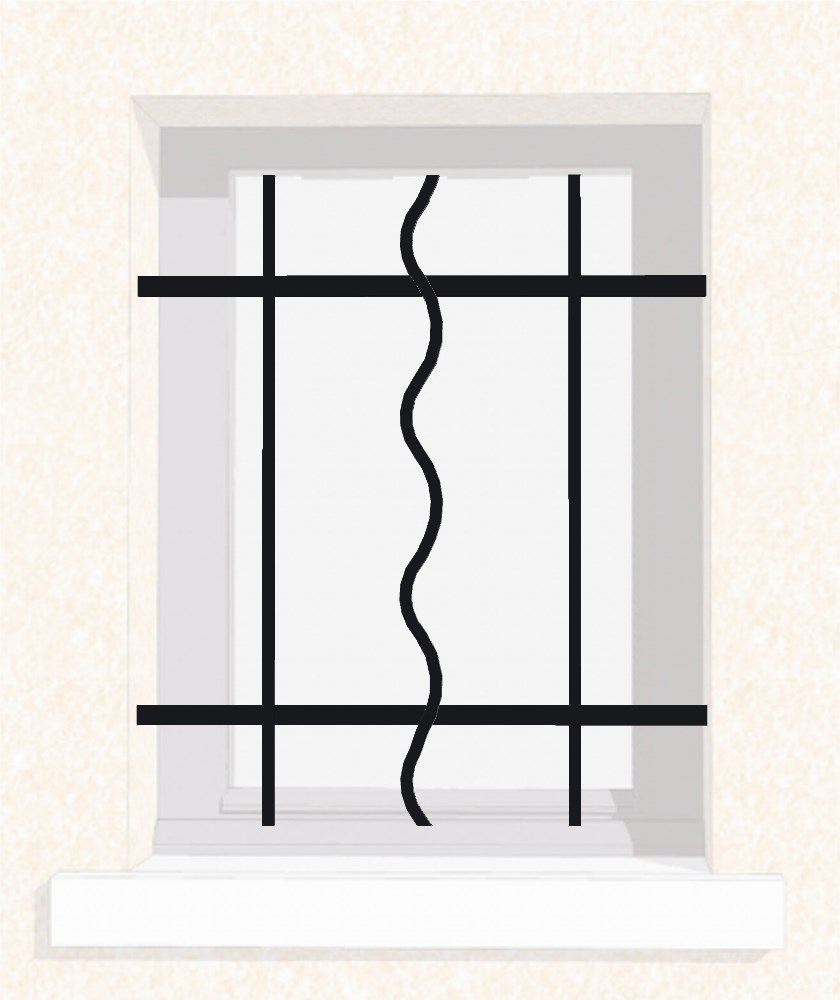 Grille de fenêtre en fer forgé Aurore Économique