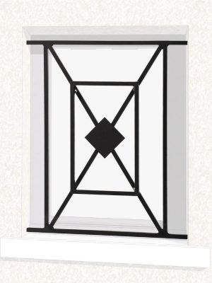 Grille de fenêtre en fer forgé Chloé