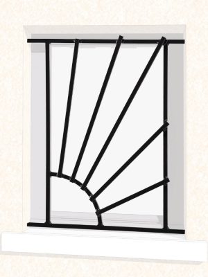 Grille de fenêtre en fer forgé Sam