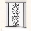 Grille de fenêtre en fer forgé Voltaire