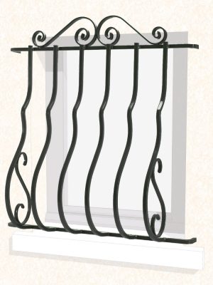 Grille de fenêtre pose en Façade Camille