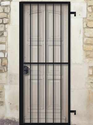 Grille ouvrante en fer forgé Clémentine 1 vantail