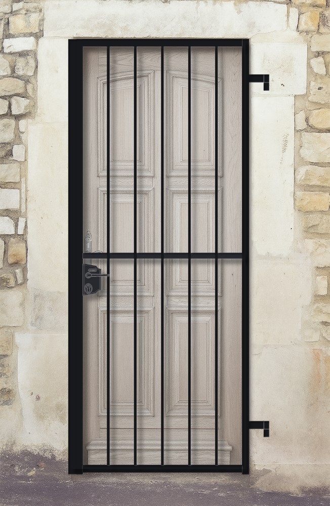 Grille ouvrante en fer forgé Clémentine 1 vantail