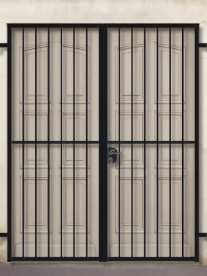 Grille ouvrante en fer forgé Clémentine 2 vantaux