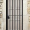 Grille ouvrante en fer forgé Rose 1 vantail