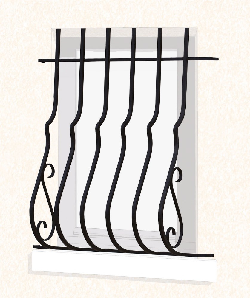 Grille de fenêtre pose en Façade Laurie