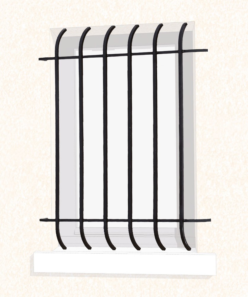 Grille de fenêtre pose en Façade Corantine